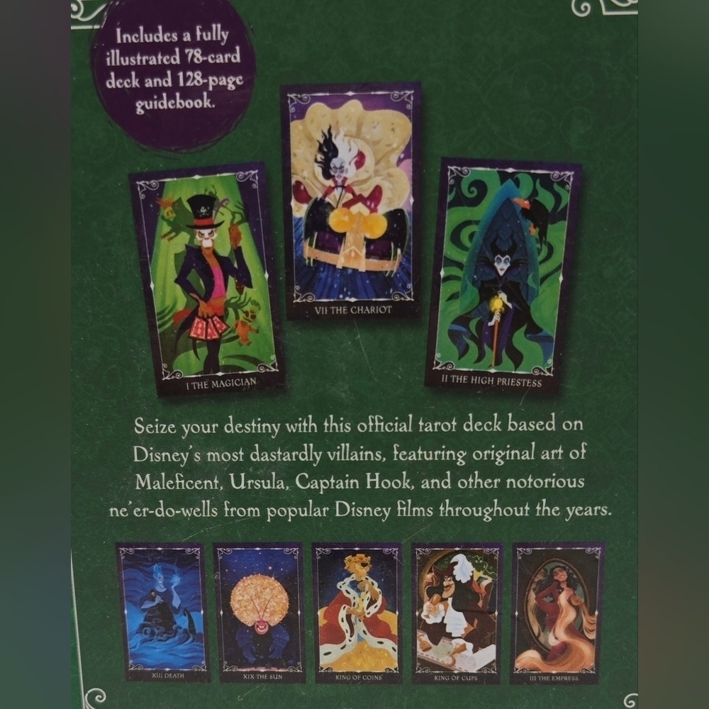 Disney Villains Tarot Card Deck with Guidebook | Insight Editions - Picture 3 of 13